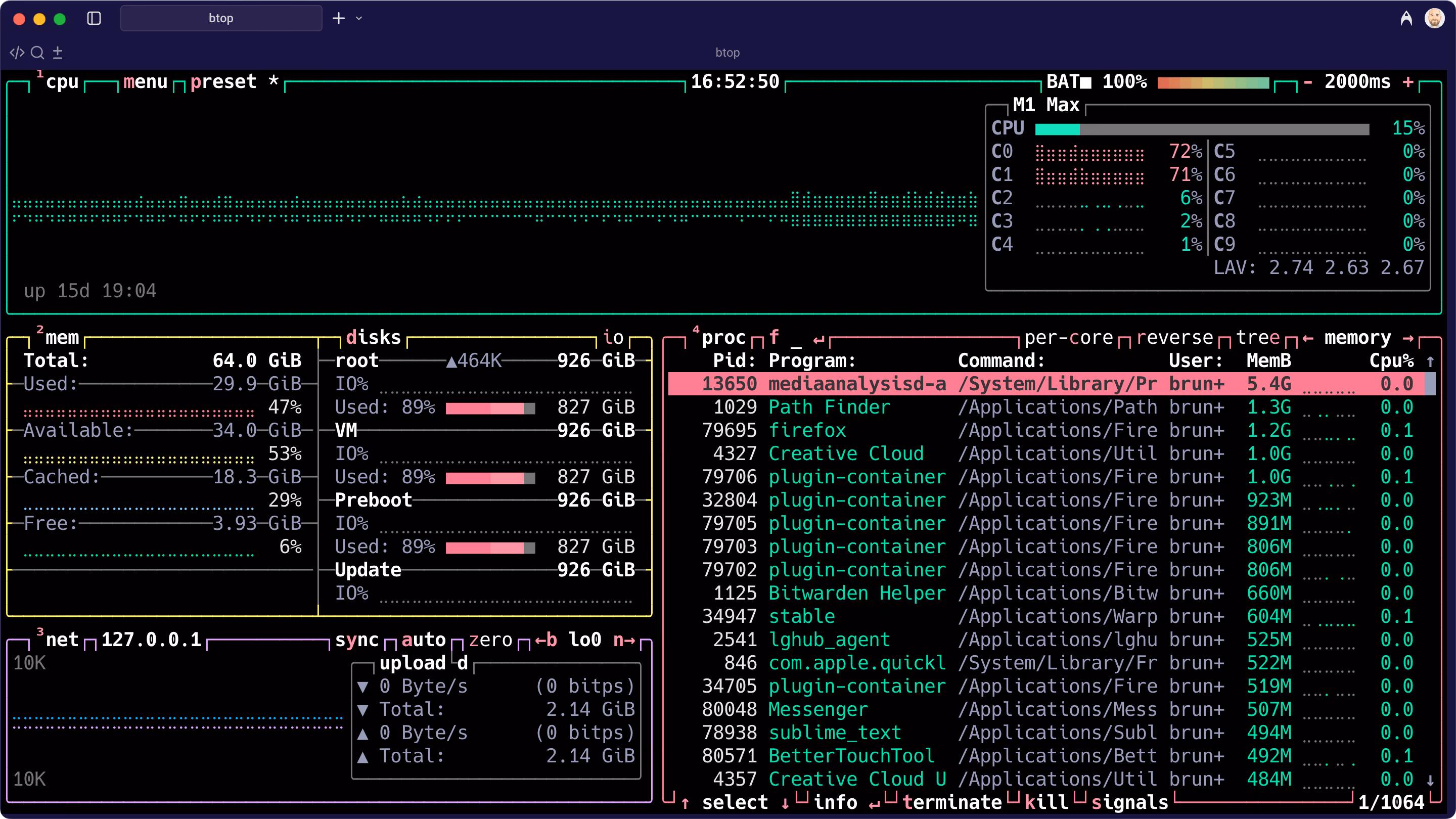Btop - A Beautiful System Resource Monitor