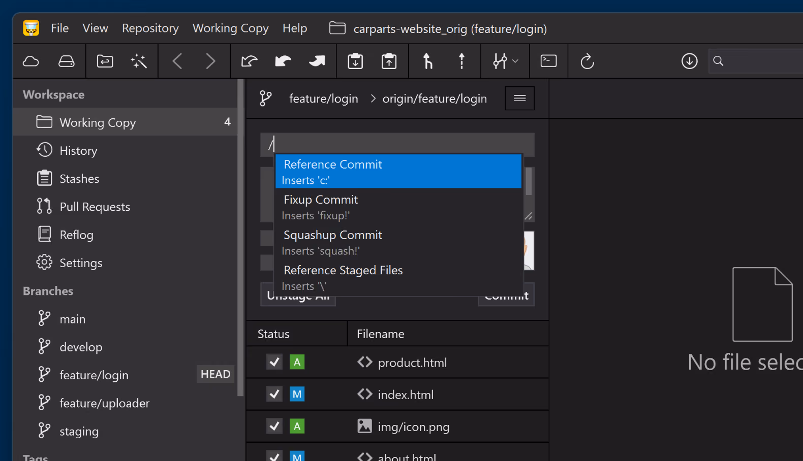 Writing Better Commit Messages in Tower for Windows