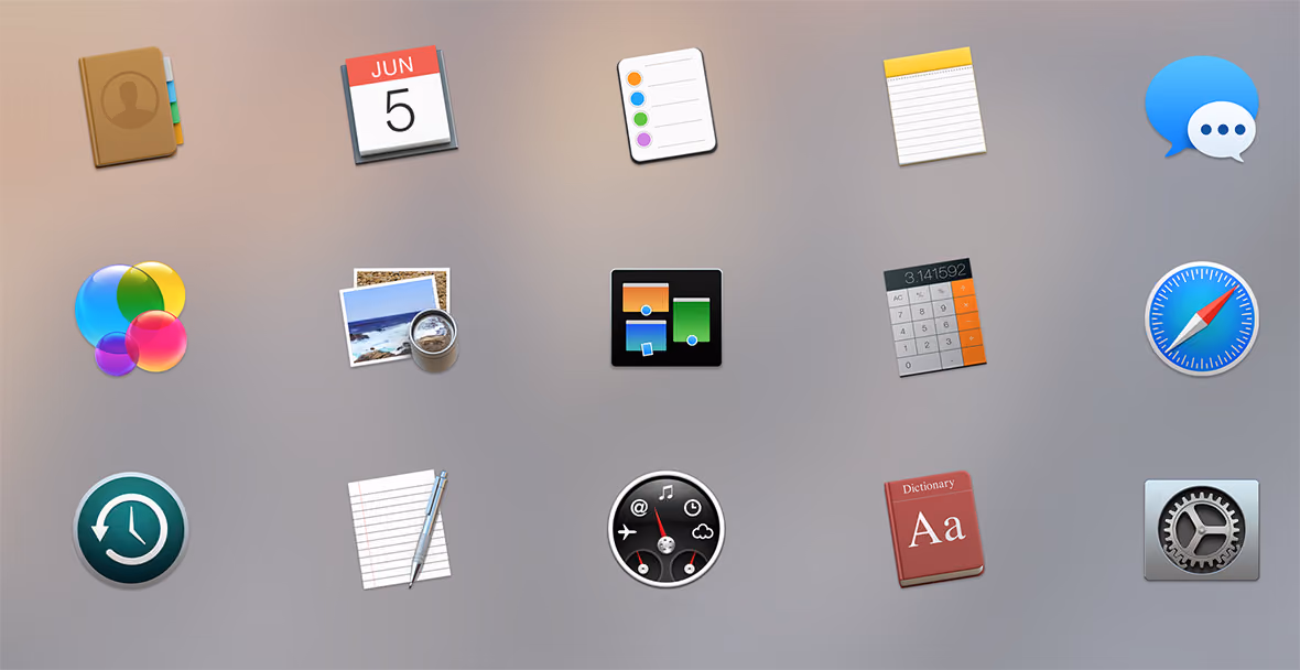 Yosemite App Icons