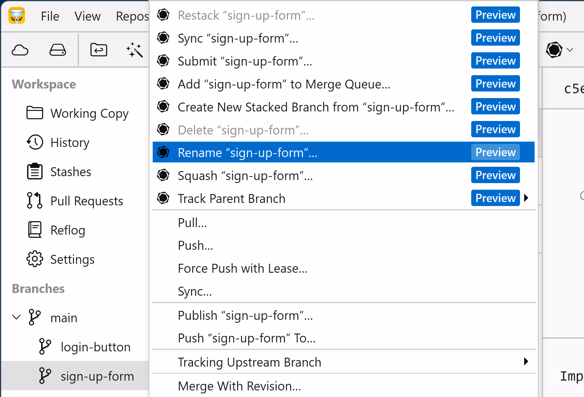 Tower 10 – Additional Context Menu Options