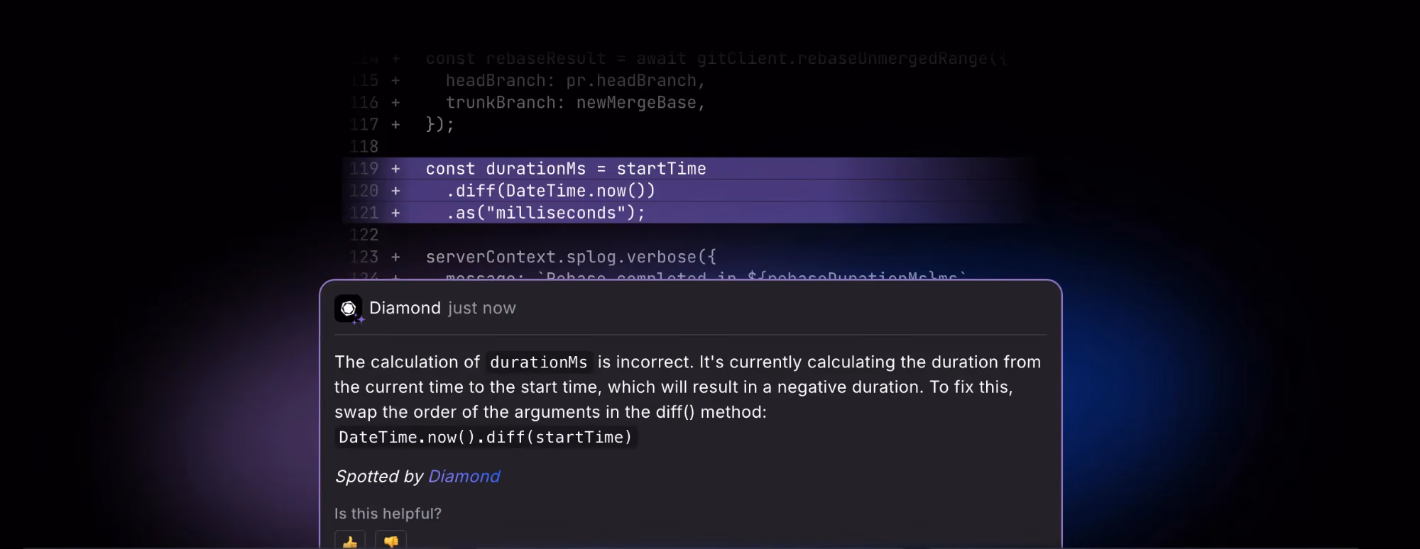 Diamond – Agentic AI Code Review