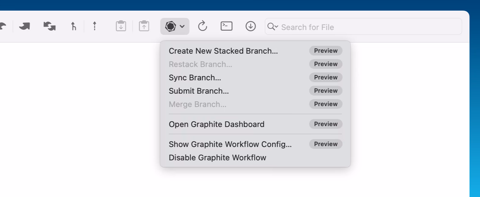 Tower 13 – Graphite Workflow in Toolbar