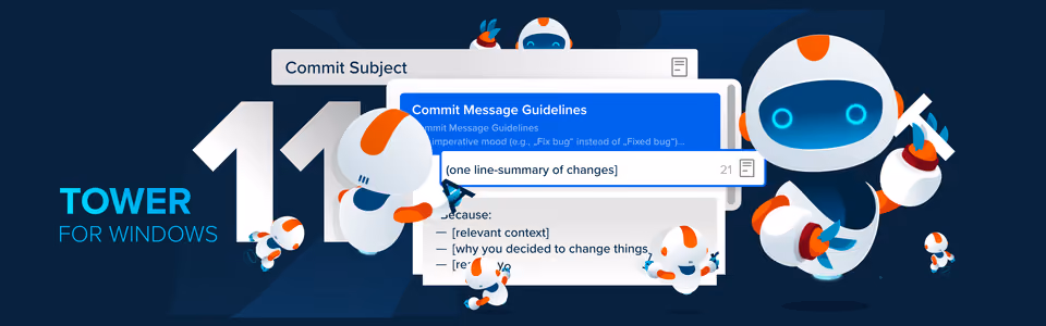 Tower 11 for Windows — Commit Templates