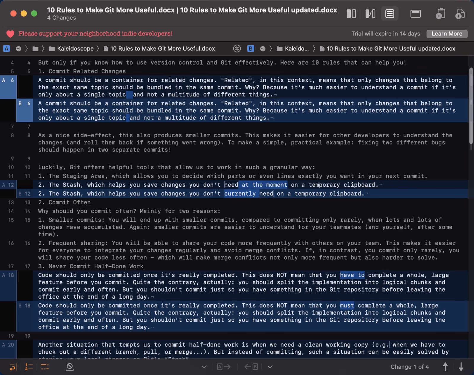Working with Word Documents
