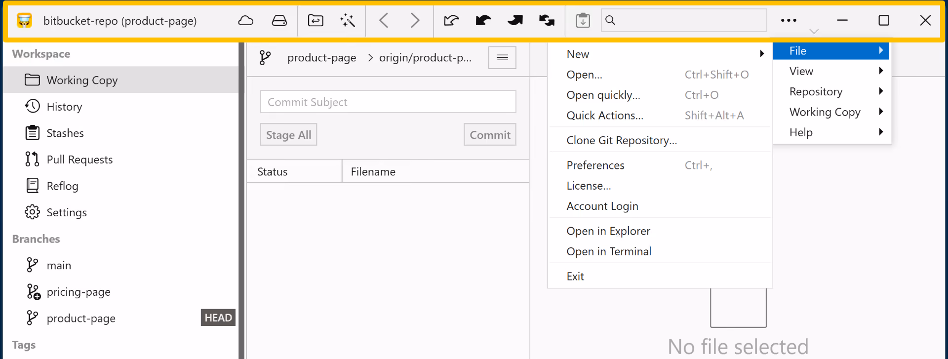 Tower 9.0 – Compact Top Bar Layout