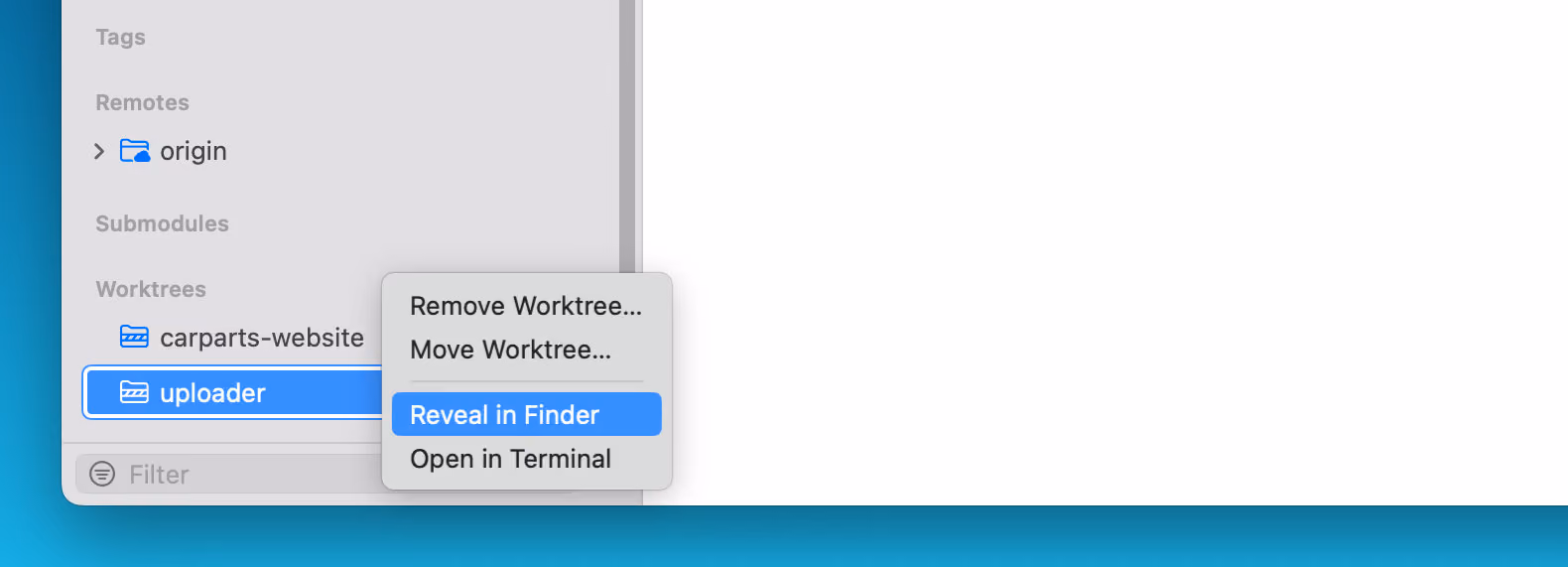 Tower 12.5 – Worktree options