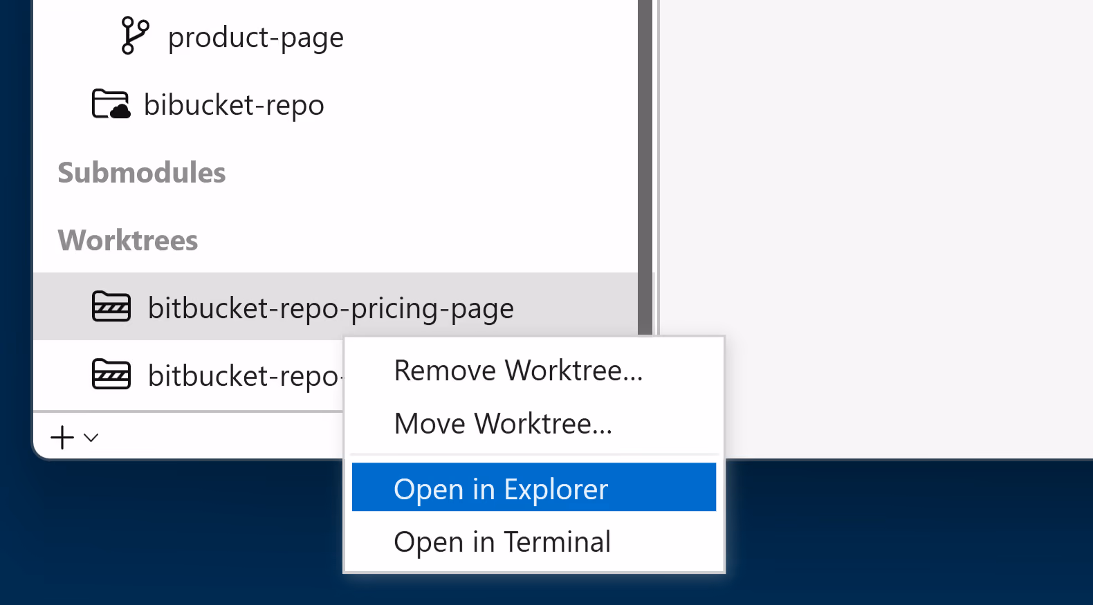 Tower 9.0 – Worktree options