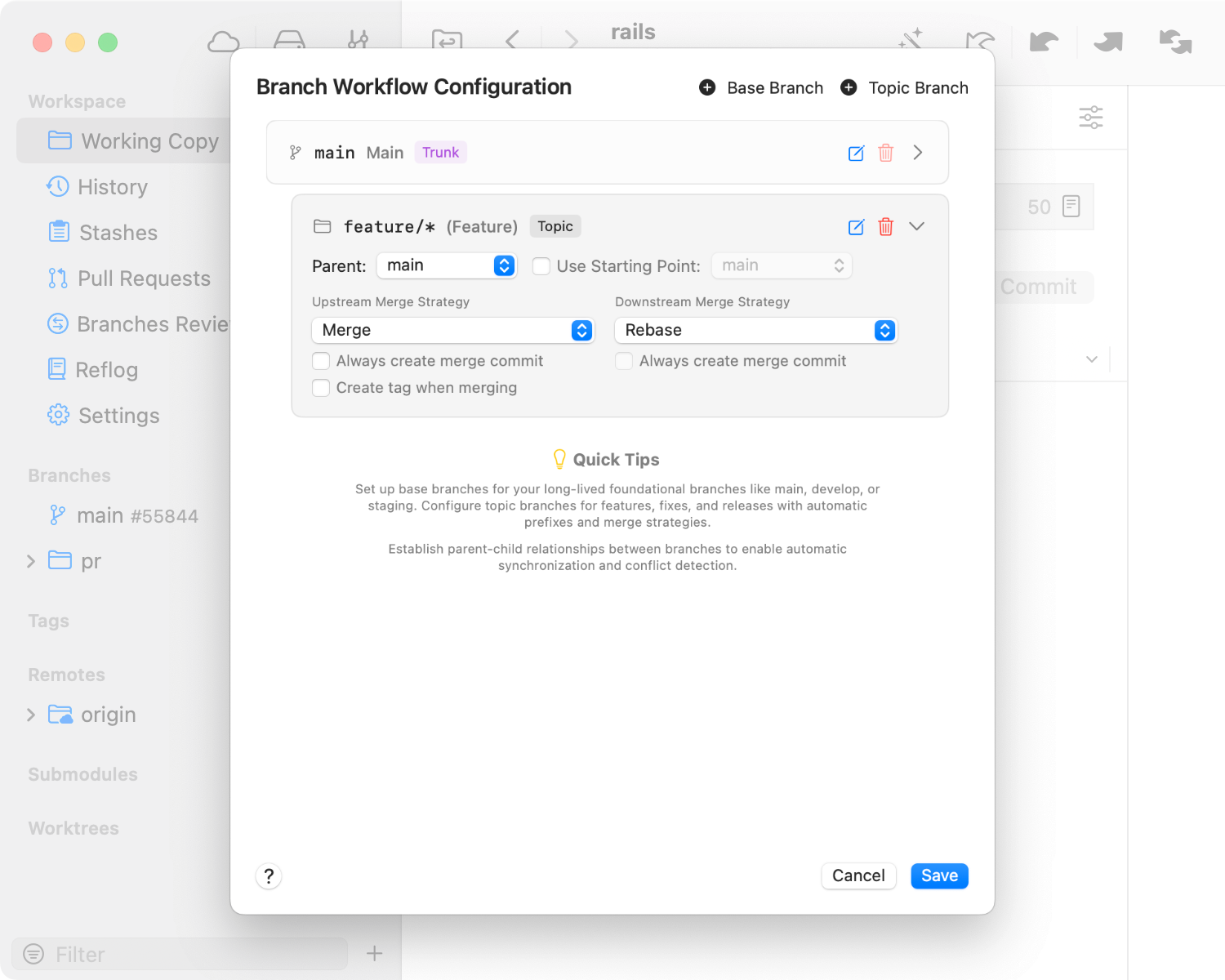 GitHub Flow in Tower Workflows