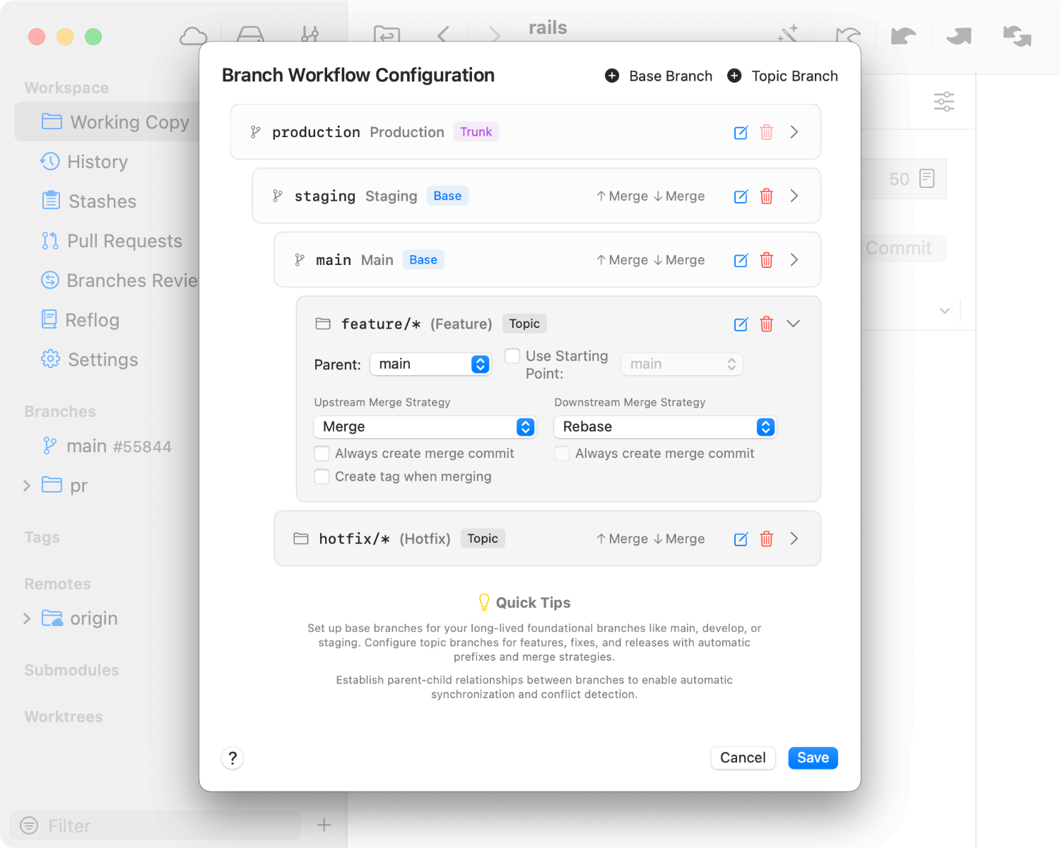 GitLab Flow in Tower Workflows