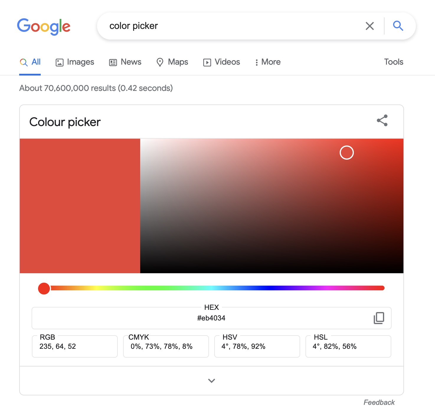 Google's Color Picker