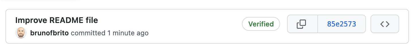 GitHub — Verified Commit